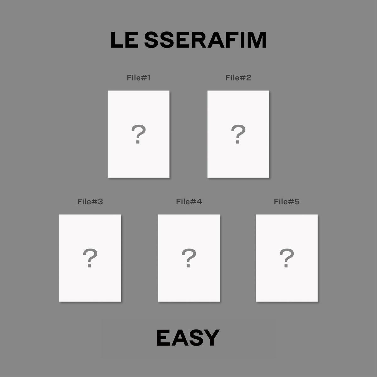 LE SSERAFIM - 3rd Mini Album [EASY] (COMPACT Ver.)