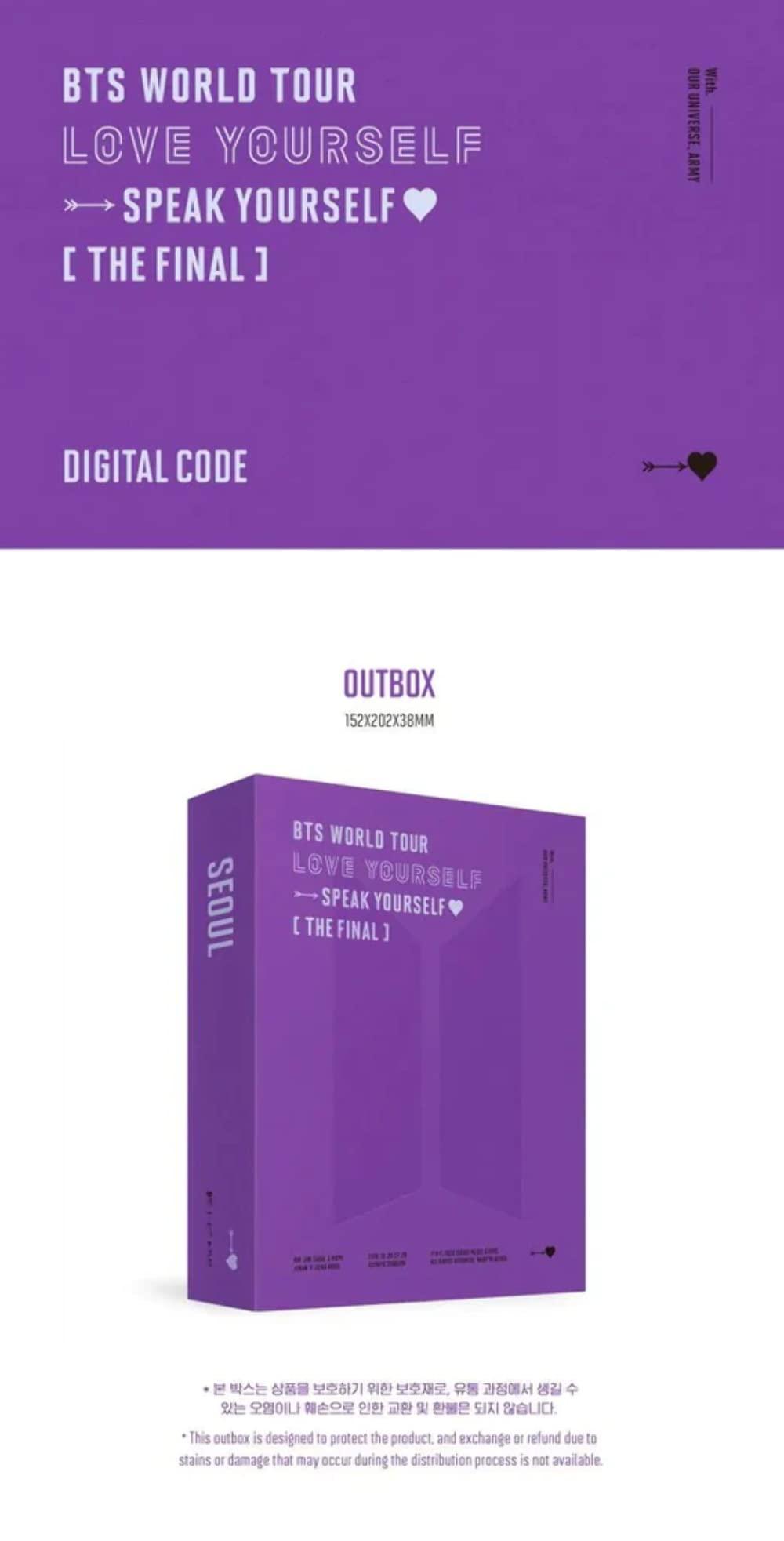 BTS - WORLD TOUR ‘LOVE YOURSELF  SPEAK YOURSELF’ [THE FINAL] DIGITAL CODE