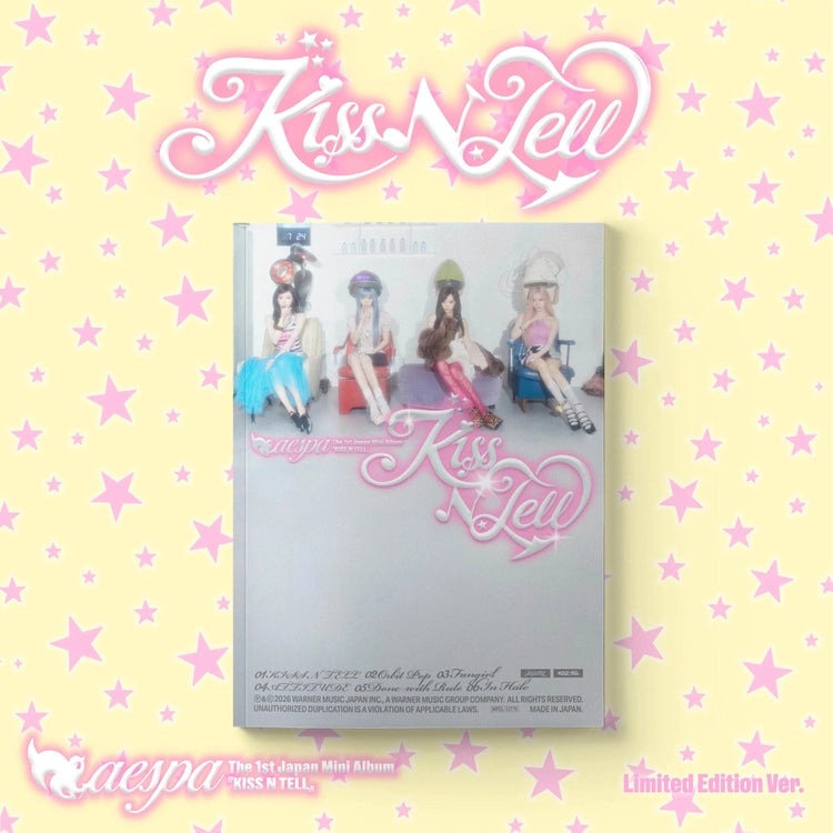 [Japanese Album] aespa - JAPAN 1st Mini Album [Kiss N Tell] (Limited Edition Ver.)