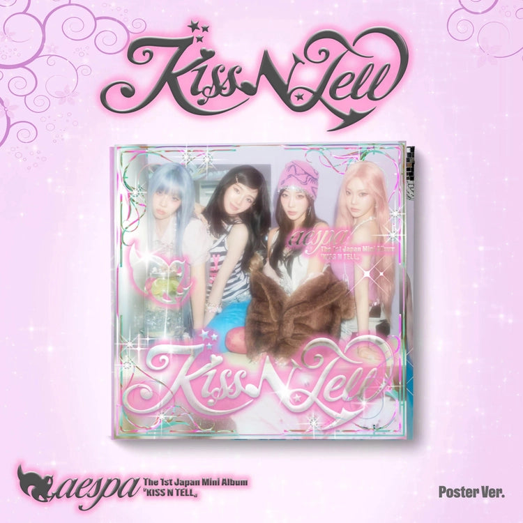 [Japanese Album] aespa - JAPAN 1st Mini Album [Kiss N Tell] (Poster Ver.)